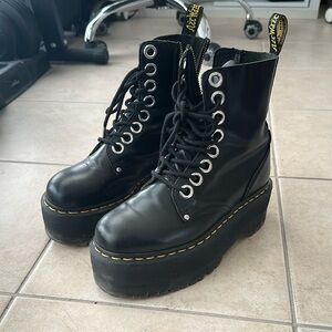 Dr. Martens Jadon Max Boots with Thick Platform Sole